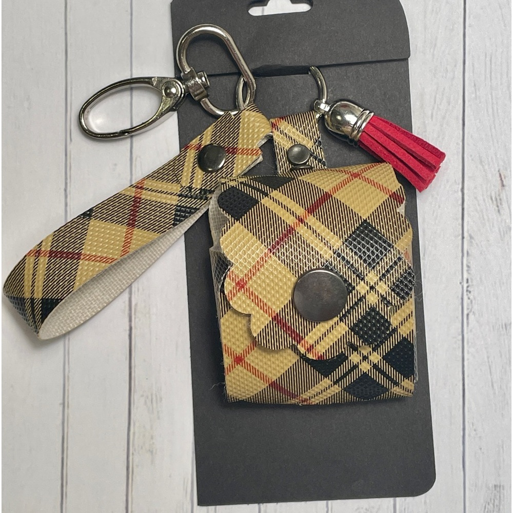 Ear Pod Case Cover Keychain with wristlet & Tassel